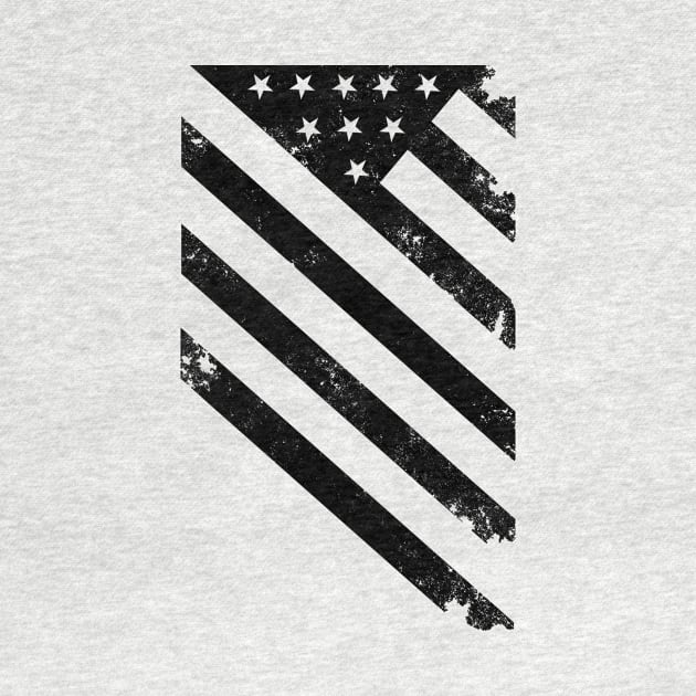 Distressed American Diagonal Flag USA Patriotic by DazzlingApparel